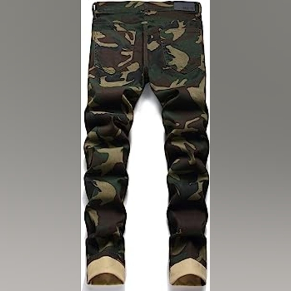 New Men's Designed Unique Street Urbanwear Jeans Multiple Sizes - Picture 2 of 4